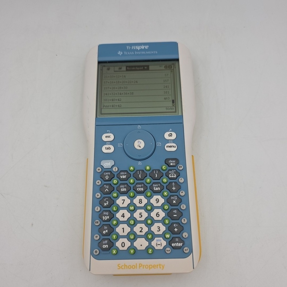 Texas Instruments TI-Nspire Graphing Calculator with Cover Blue,White,&Yellow